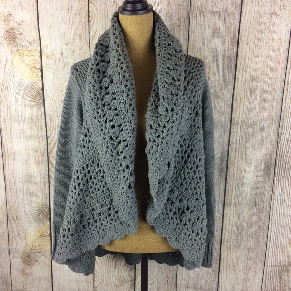 Romeo & Juliet Couture Sweaters - Romeo & Juliet Couture Grey Cardigan Sweater Sz S